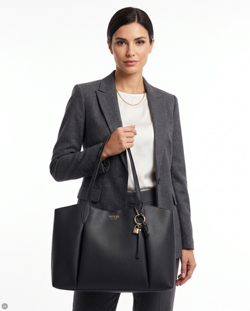 Guess Brenton Classic Women's Tote Bag Large A4 Black HWBG9735230-BLACK