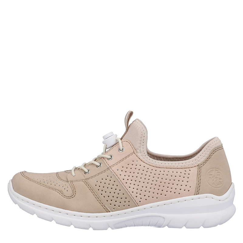 Rieker Beige Openwork Sneakers With Elastic Laces L3254-62