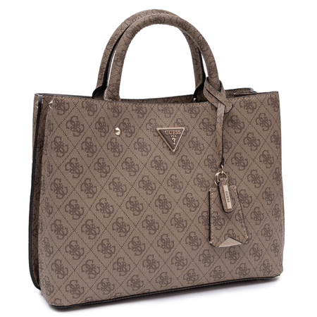 Guess Open Road Classic Tote Bag Monogram Beige HWSG6974060-BEIGE
