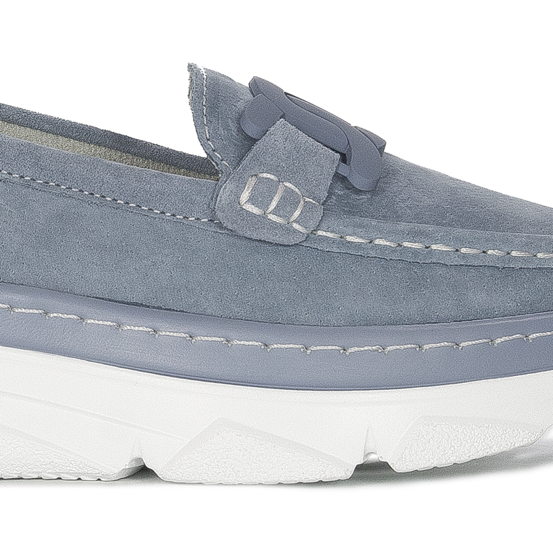 Filippo Women's Moccasins Leather Blue