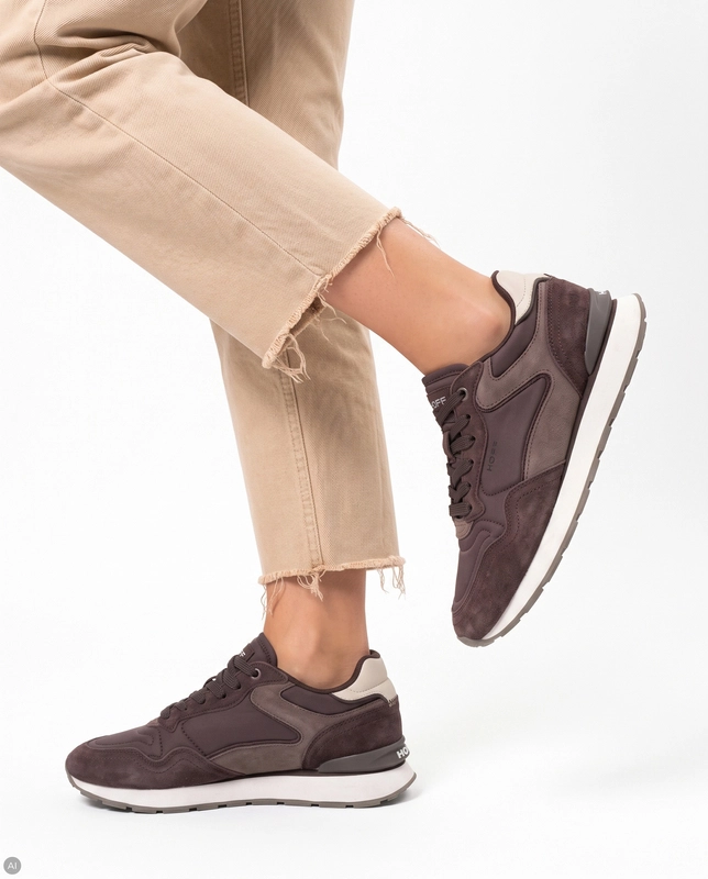 Hoff Skórzane Sneakersy Miejskie Brązowe 22602432