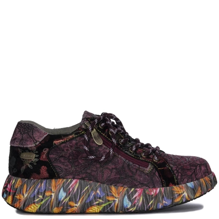 Laura Vita Sneakersy damskie Wine bordowe