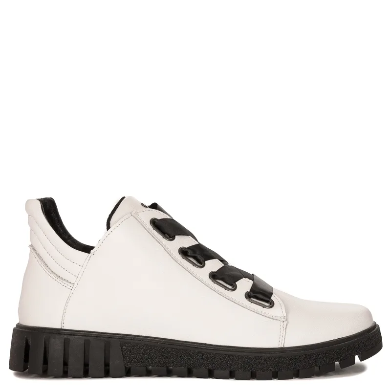 Filippo Women's white leather boots