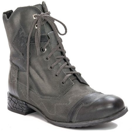 Maciejka 04625-03/00-3 Gray Lace-up Boots