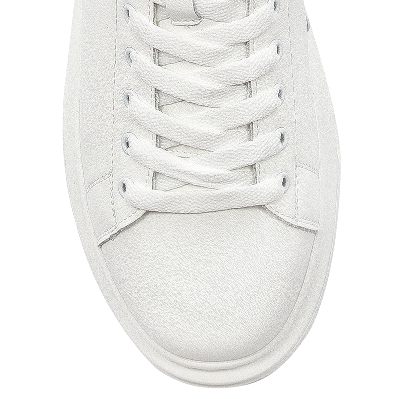 GOE Sneakersy męskie skórzane White białe