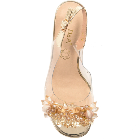 S.Barski Women's high-heeled sandals Gold