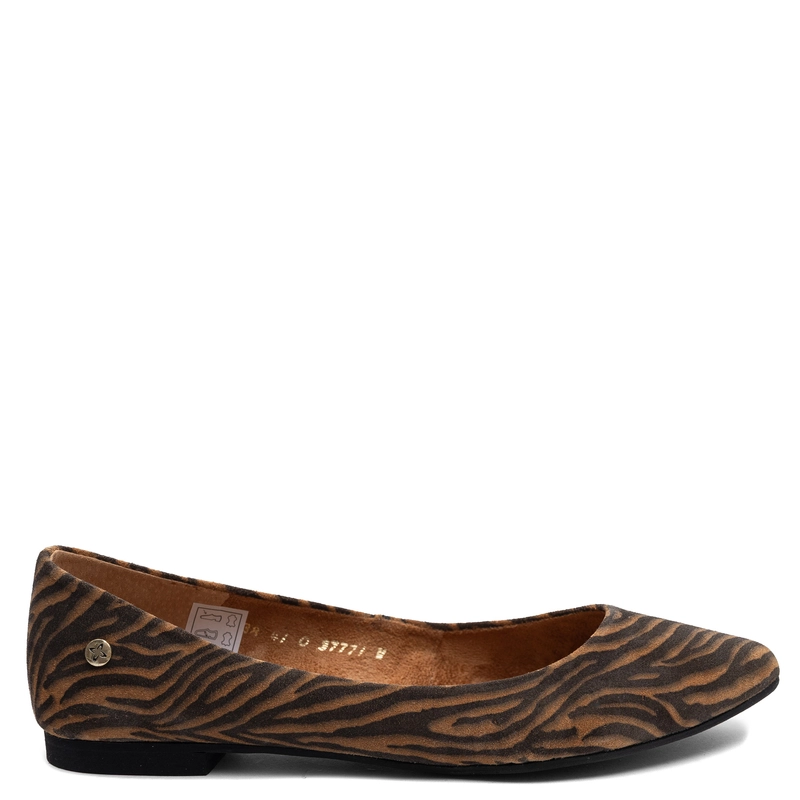 Maciejka Leather Animal Print Ballerinas Flat Multicolored 4100W-10/00-8
