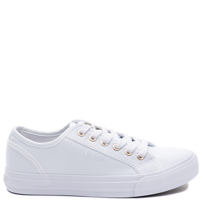 Lee Cooper Klasyczne Sznurowane Trampki Damskie Białe LCW-26-02-4078L