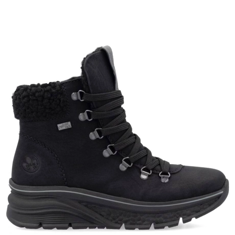 Rieker Women's Warned Black Boots