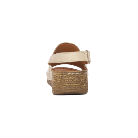 Maciejka Women's Leather Sandals Beige
