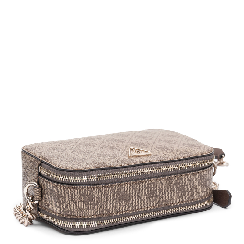 Guess Elegant Stylish Women's Crossbody Bag with Logo Beige HWBG9672140-LATTE