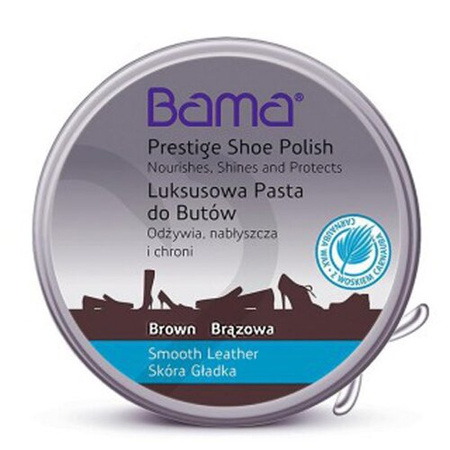 Luksusowa pasta do butów Bama 50ml Ciemno Brązowa