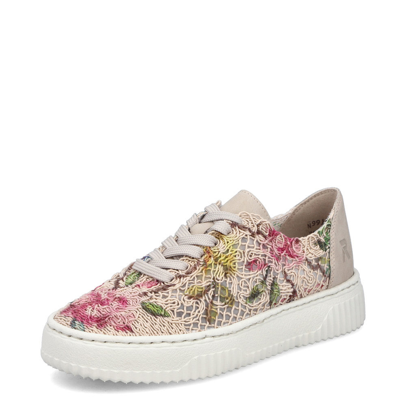 Rieker Wielokolorowe Sneakersy Damskie Ażurowe Tekstylne N9919-91