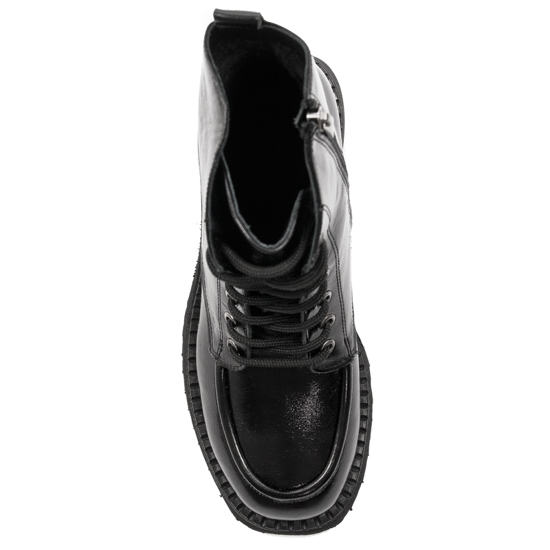 Boccato Women's leather ankle boots on a black post