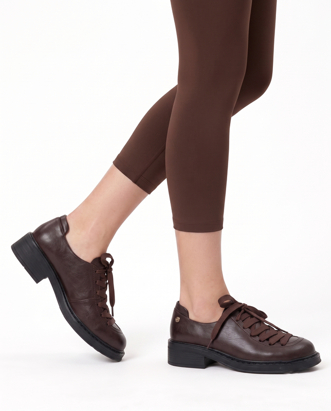 Maciejka Leather Lace-up Shoes Brown K7822-02/00-1