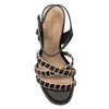 Tamaris Black/Nude Women's Sandals