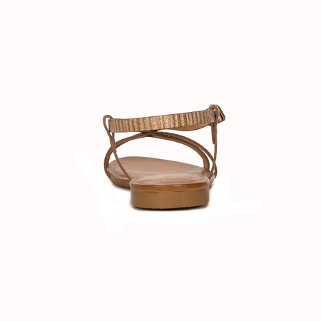 Maciejka women's brown gold Sandals