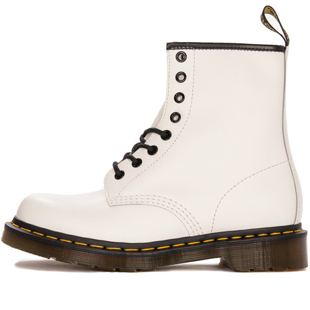 Dr. Martens Botki glany damskie skórzane 1460 White