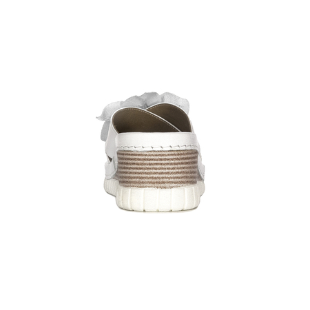 Artiker Women's White-silver Sandals