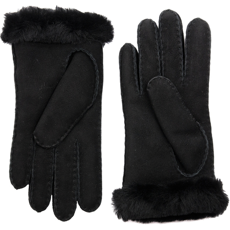 Rękawiczki UGG 20931 W Sheepskin Embroider Glove Black czarne