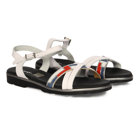 Maciejka Women's Leather Sandals White