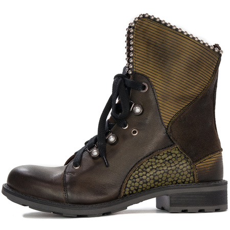 Maciejka 3623A-24/00-5 Olive Lace-up Boots