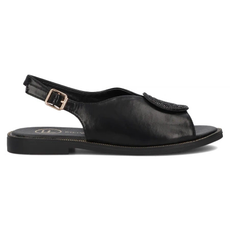 Filippo Women's Flat Sandals Black