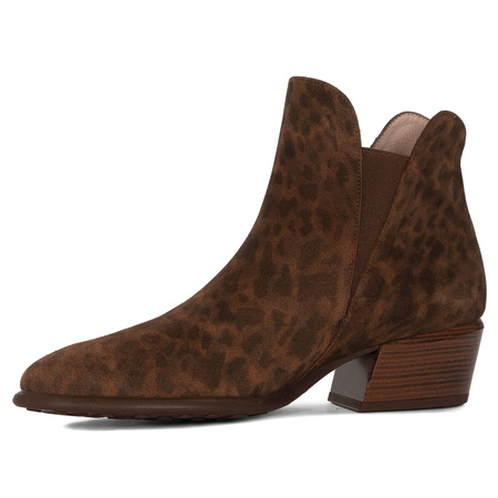 Hispanitas Women's Brown Ankle Boots with Heel