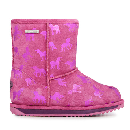 Buty EMU Australia botki dziecięce Rainbow Unicorn Brumby Deep Pink