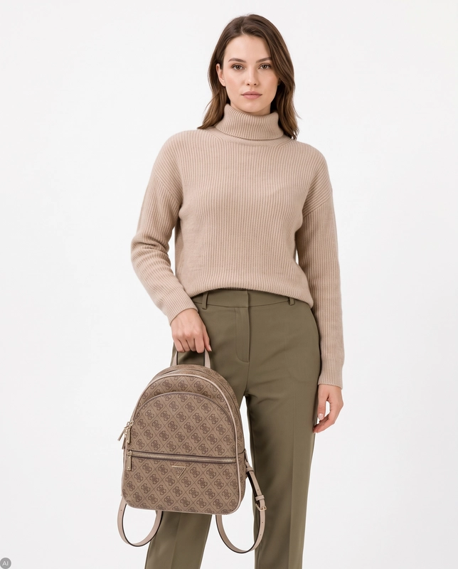 Guess Awangardowy Plecak Miejski Beżowy HWSG7118330-BEIGE