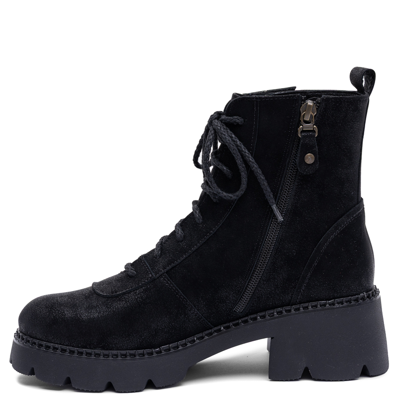 Maciejka Leather Ankle Boots Elegant Black 07656-01/00-8