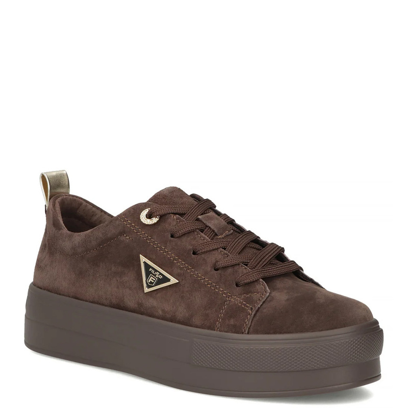 Filippo Women's Suede Platform Shoes Chocolate Brown DP3533-26-D-BR