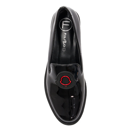 Filippo Black Flat Shoes DP3720/22 BK