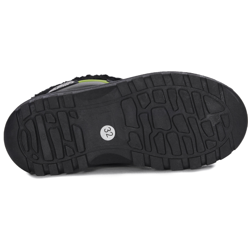 Lee Cooper Śniegowce buty zimowe dziecięce Black/Lime