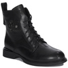 Maciejka Leather Lace-Up Ankle Boots With Side Zip Black N3115-01/00-8
