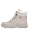 Rieker Warm-Lined Platform Ankle Boots With Zip And Laces Beige D0E71-60