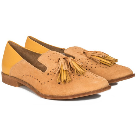Maciejka 04484-18-00-5 Orange Flat Shoes