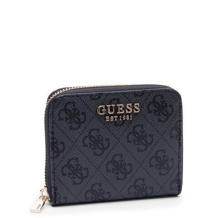 Guess Elegancki Zapinany Na Zamek Portfel Damski Czarny SWSG7459137-COAL