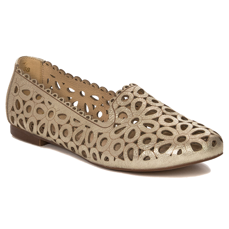 Maciejka Gold Ballerina Shoes