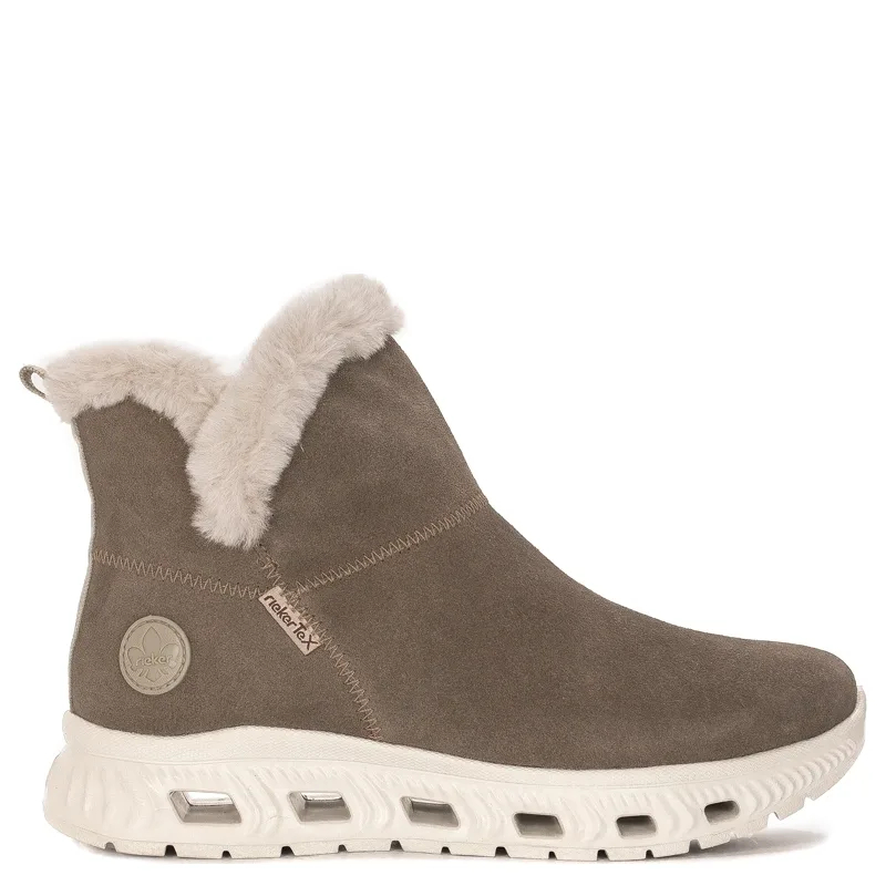 Rieker Warned Beige leather Boots