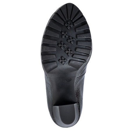 Maciejka Lakierowane Czółenka na Platformie Czarne 2629W-06-00-1