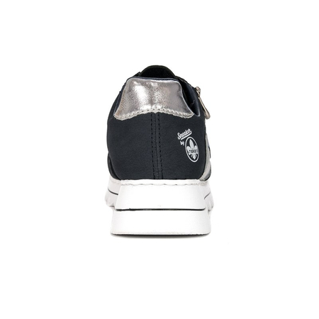 Rieker Buty damskie sneakersy Pazifik/Heaven/Silver czarne