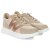 Wonders Women's Platform Half Shoes Gold