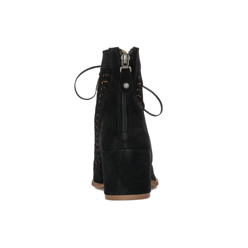 Maciejka Black Women's Lace-Up Boots