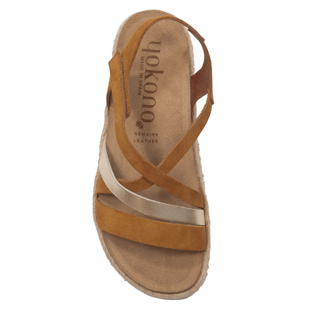 Yokono Women's Brown Leather Sandals