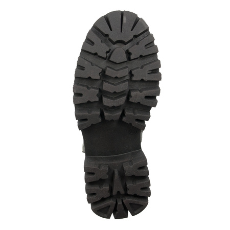 Maciejka Black- Green Lace-Up Boots