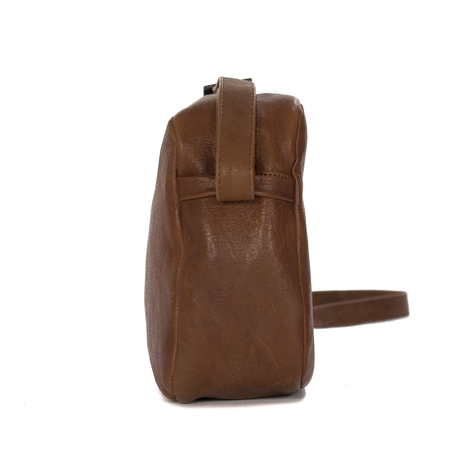 Maciejka Brown Leather Women's small Handbag