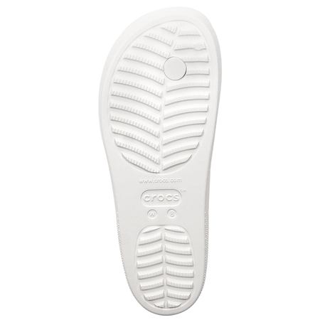 Crocs Klapki Damskie White Platform Flip Białe