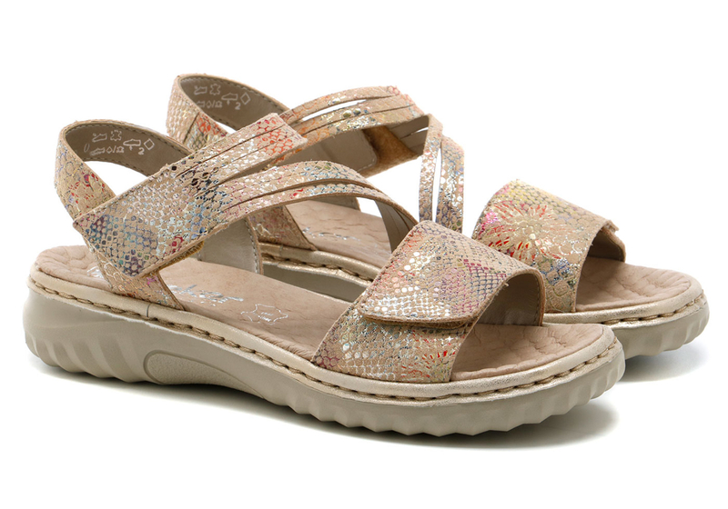 Rieker Women's Velcro Sandals Colorful