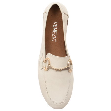 Venezia Lordsy Damskie Skórzane Ivory